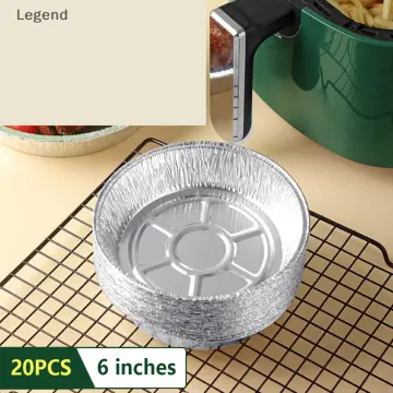 20PCS Air Fryer Disposable Paper Liner Microwave Oil Foil Tin