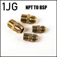 Straight Through Male Connector NPT 7/16 9/16 U3/4 7/8 to BSP 1/8 1/4 3/8 1/2 74° External Cone/British Pipe Fittings Adapter