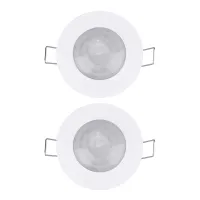 2X 110V-220V 360° Infrared Recessed PIR Ceiling Motion Sensor Detector Light Switch, Motion Light Sensor