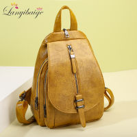 2021 New Women Backpack High Quality Oil Wax Leather Backpack Chest Bag Fashion Travel Backpack Daily Bag Backbag Mochila Sac