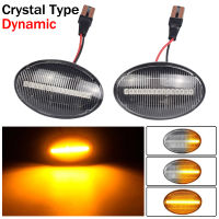 1เซ็ตสำหรับ Opel Corsa B C Astra F C Ombo B C Meriva A รถแบบไดนามิก LED เครื่องหมายด้านข้าง Lihgt เลี้ยวโคมไฟอุปกรณ์เสริมในรถยนต์