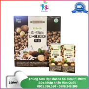 Thùng 16 Hộp Sữa Hạt Macca KC Health 190ml - Nhập Khẩu Hàn Quốc 190ml