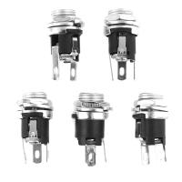 【HOT】 Hotshot Automotive 5Pcs 5.5X2.1Mm DC Power Supply Jack Socket Female Panel Mount Connector Plug 2 Terminal Types 5.5X2.1 Connectors