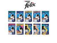 Felix ซ์ อาหารเปียกแมวโต ทุกรส 85g. กล่อง(12ซอง)