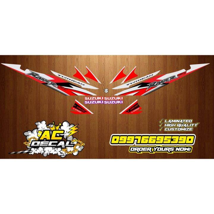 Suzuki Raider 150 1st Gen Decal (Stock Design) | Lazada PH