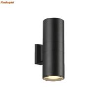 Roukeymi up and down Wall Light Outdoor 5w 10W 20w Porch Lamp Black Gray Waterproof 65 90mm Terrace Garden Aluminum IP65