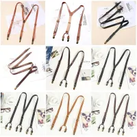 【Ready】 Japanese retro casual suspenders unisex Y-shaped three-clip back strap age-reducing all-match groomsman suspenders clips