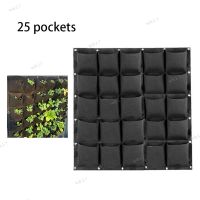 Wall Hanging Planting Bags Black 25 Pockets Grow Bag Planter Vertical Garden Vegetable Living Bonsai Flower Plant Pot 17TH