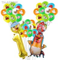 【hot】◈✠✴  Balão de galinha fazenda leiteira pintainho trator folha balões feliz aniversário festa animal estimação sonho rangeland la granja zenon