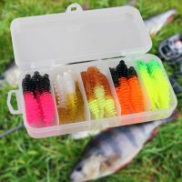 High Quality Fishing Lure 5cm 1.27G Soft 30pcs Needle Tail Worm For Trout Fishing Soft Bait With Box Soft Lure Kit For Perch