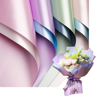 【YF】♕  Florist Bouquet PaperDouble Sided Colors Flowers Wrapping PaperGift Wrap 20pcs/pack