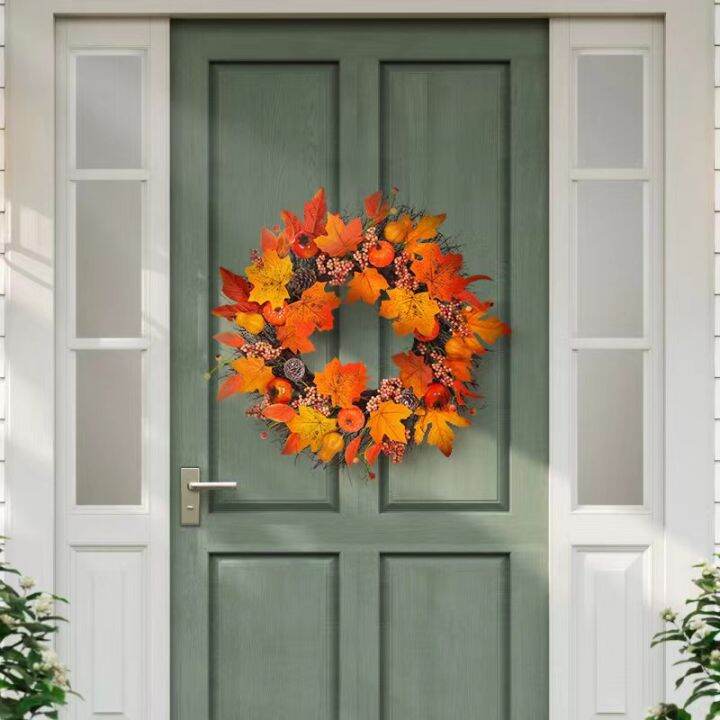 artificial-wreath-home-decoration-maple-wreath-christmas-wreath-thanksgiving-day-decoration-halloween-wreath