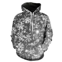 Sudaderas con capucha de copos de nieve para hombre, ropa de moda de primavera, de manga larga, Hip Hop, Unisex, Cool Teens, Casual, con estampado 3D, Jersey divertido