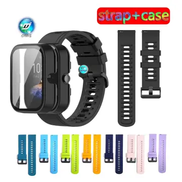 For Amazfit Bip 3 Pro Strap Silicone Wrist Bracelet for Amazfit Bip 3 Strap  Protector Case