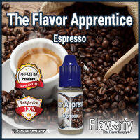 The Flavor Apprentice Espresso - เอสเพรสโซ่ - กลิ่นผสมอาหาร - ผ่านการรับรองจาก อย. ประเทศไทย บรรจุและขายโดย Flavorfy กลิ่นผสมอาหารอเนกประสงค์ เหมาะสำหรับ ลูกอม, กัมมี่, น้ำผลไม้, เบเกอรี่, ไอศครีม, ของเหลวอื่่นๆ