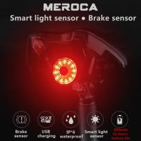 Smart Bicycle Rear Lights Inligent Sensor ke Light LED USB Rechargeable MTB Bike Light Bicycle Taillight Bike Accessories