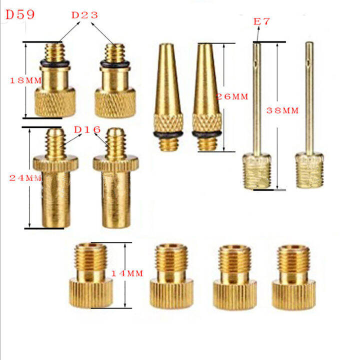 ชุดอะแดปเตอร์ทองแดงวาล์ว-sv-av-dv-ปั๊มลมยางปั่นจักรยาน12โครงเหล็กของจักรยานเสือภูเขา