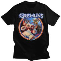 Gremlin 84 T-Shirts Men Gremlin Gizmo T Shirt 80S Movie Retro Sci Fi Vintage Cotton Print Short Sleeve Mogwai Monster Tshirt 【Size S-4XL-5XL-6XL】