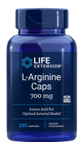 Life Extension L-Arginine Caps 700 mg (plus Vitamin C ) / 200 Capsules