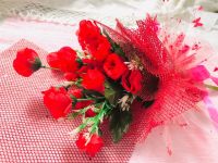 ช่อดอกกุหลาบ ดอกกุหลาบวาเลนไทน์ กุหลาบสีแดง Red rose