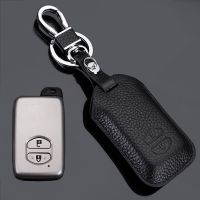 Leather Car Key Case Cover Holder For Toyota Land Cruiser Prado 150 Camry Prius Crown For Subaru 2013 2014 Foreste Outback Xv