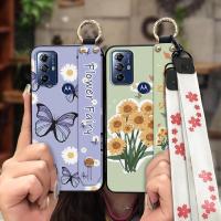 Waterproof Original Phone Case For MOTO G Play 2023 Wristband Dirt-resistant Durable painting flowers sunflower Lanyard