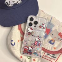 ?ส่งจากไทยใน24ชม.?เคสไอโฟน 14 13 12 11 Pro Max เคส iPhone 11 Kitty นาฬิกาทราย พกง่ายๆ การป้องกันการตก Case