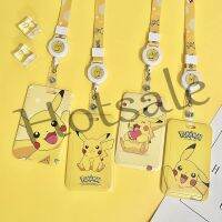 【hot sale】 ✴☁ B11 Wholesale Pikachu Card Holder Cartoon Anime Cute Identification Boys Girls School Badges Work Brand Factory Id Retractable Induction Two Slots Hard Shell Access Control With Mobile Phone Lanyard