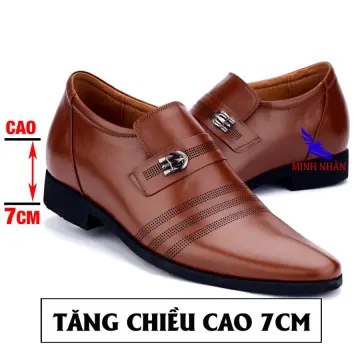 Giày lười nam tăng chiều cao 6cm da trơn cao cấp GD45 - Shop giày da nam và  túi da nam tại Hà Nội