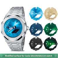 สำหรับ Casio GA2100 GA2110พื้นผิวโลหะ Dial ดัดแปลง GA-2100 GA-2110 Dial Sun รูปแบบ Matte Lacquer Bezel นาฬิกาอุปกรณ์เสริม