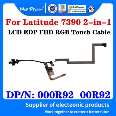 brand new DC02C00FT00 000R92 00R92 For Dell Latitude 7390 2 in 1 Laptop LCD LVDS Video Screen Display Flex Cable EDP FHD RGB Touch Cable