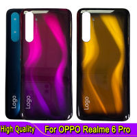 คุณภาพสูง Redsange สำหรับ OPPO Realme 6 Pro เคสประตูแก้วหลังฝาหลังปิดโทรศัพท์อะไหล่โทรศัพท์6.6 "สำหรับ Realme 6 Pro ฝาหลัง