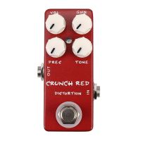 ；。‘【 Mosky Mini Guitar Effect Pedal Mini Crh Red Distortion Guitar Pedal True Bypass Full Metal Shell