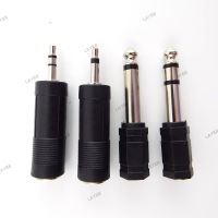 2PCS 6.35mm 6.5mm 1/4" Mono Male To 3.5mm 1/8" Female Connector 2/3 Pole Audio Speaker Terminal Plug Headphone Adapter YB8TH