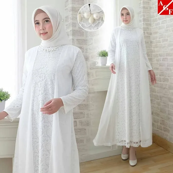 Gamis Wanita Mewah Terlaris Bagus Modern Dewasa Baru Terbaru Ori Import Dres Syari Jumbo Mahal Murah Kekinian Remaja Baju Gamis Putih Busana Muslim Baju Muslim Std Putih M Ss967 Lazada Indonesia