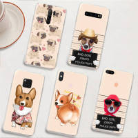 BY49 Dog อ่อนนุ่ม โปร่งใส เคสโทรศัพท์ หรับ Samsung A34 M52 A04 M30S A23 M23 M53 M21 A54 M30 A40S A9 A14 A04S M33 Plus