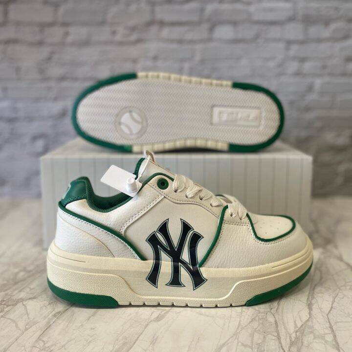 รองเท้าmlb-chunky-classic-green-ลิขสิทธิ์แท้100-รองเท้าผ้าใบผู้ชายและผู้หญิง-รองเท้าแฟชั่น-อุปกรณ์ครบเซ็ต
