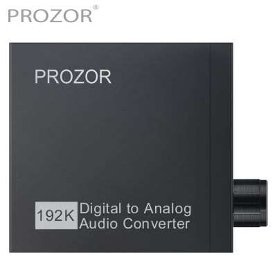 PROZOR 192kHz DAC Converter Optical to 3.5mm Headphone Out Digital to Analog Audio Converter Toslink to 3.5mm Jack Audio Adapter