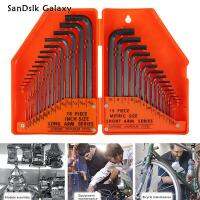 SanDslk Galaxy Metric Imperial ชุดประแจอัลเลน L Shape Ball End Hex Key Key เครื่องมือซ่อมจักรยานชุดประแจอัลเลนเหล็กกล้าคาร์บอนสูงชุดประแจอัลเลนชุดกุญแจหกเหลี่ยมกันสนิม