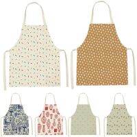 Geometry Style Cooking Apron Baking Accessories Apron Stripe Porcelain Pattern Household Cleaning Pinafore Home Custom Apron Bib