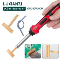 【cw】 LUXIANZI Electric Soldering Iron T-Tip T-Head 30w 60w 40W With free Hot Press Cable Repair !