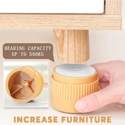 ✾❅ Multifunctional Furniture Cube Machine Feet Shock Pad Non-Slip Furniture Chair Floor Cabinet Table Leg Round Foot Protector Cove