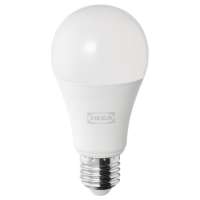 [สอบถามสต๊อคก่อนสั่งซื้อนะคะ!] IKEA SOLHETTA ซูเฮตต้า หลอดไฟ LED E27 1521 ลูเมน, หรี่ไฟได้/หลอดหลม แก้วฝ้าของแท้100%