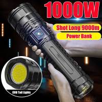 10000LM 800W Most Powerful Led Flashlights Tactical 15000mah Built-in Battery Flash Light Emergency Spotlights 4km Holiday Gifts Rechargeable  Flashli