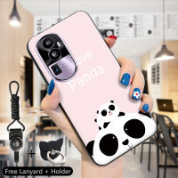 เคส PMP สำหรับ OPPO Reno10 Pro + 5G เคส Hp Oppo Reno10 Pro + 5G (แหวนใส่นิ้ว + สายคล้อง) แฟชั่นน่ารักเคสนิ่ม Beinda Panda เคส็hello Bear กันกระแทกสุดน่ารักซิลิโคน TPU แบบนิ่มสำหรับเด็กผู้ชายเด็กผู้หญิง