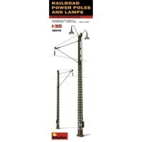 โมเดลประกอบ MiniArt 1/35 MI35570 RAILROAD POWER POLES AND LAMPS