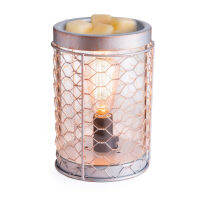 เครื่องอุ่นเทียนรุ่น Chicken Wire Illumination Warmer Silver