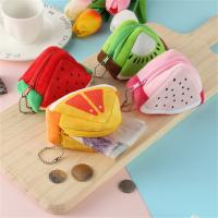 New Cute Fruit Wallet Plush Coin Purse Women Change Purse Money Bag Coin Purse Cartoon Fashion Sweet For Girl Gift Multifunction