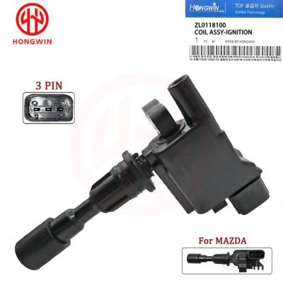 HONGWIN Brand New Ignition Coil ZL01-18-100 UF-408 ZZY118100 For Mazda 323 F 323 S 1.5 1.6 98-04 Miata 1.8L 2001-05 High Quality