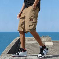 Summer Hot Mens Military Cargo Shorts Solid Multi Pocket Casual Fitness Loose Work Pants Summer Male Tactical Shorts Joggers